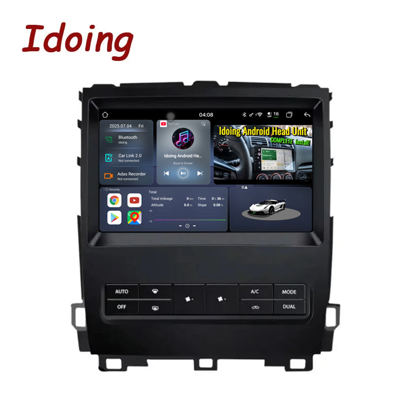 Idoing 9inch Android 13 Radio Head Unit For Toyota Land Cruiser Prado 120 For Lexus GX470 2002-2009