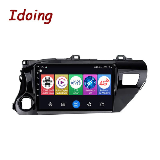 Idoing 10.2inch Android 12 Radio Head Unit For Toyota Hilux Pick Up AN120 2015-2023