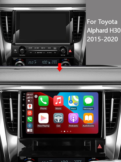 Idoing 10.2inch Android 12 Radio Head Unit For Toyota Alphard H30 2015-2020