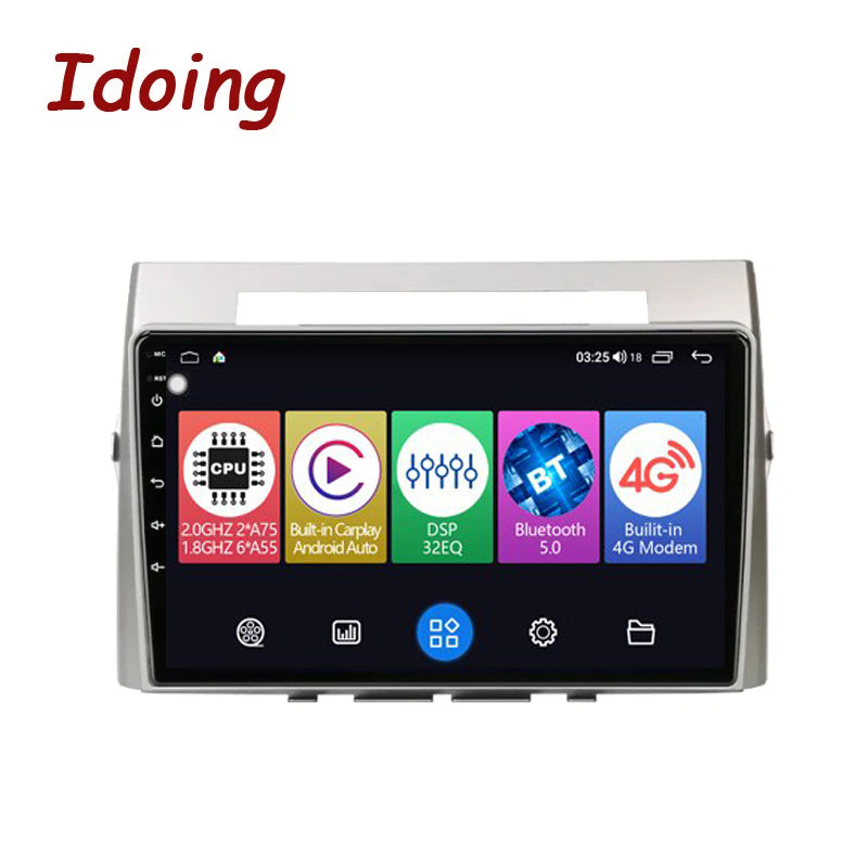 Idoing 9inch Android 12 Radio Head Unit For For Toyota Corolla Verso 2004-2009