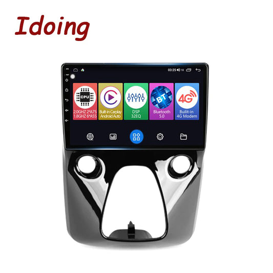 Idoing 10.2inch Android 12 Radio Head Unit For Toyota Aygo B40 Peugeot 108 2014-2021