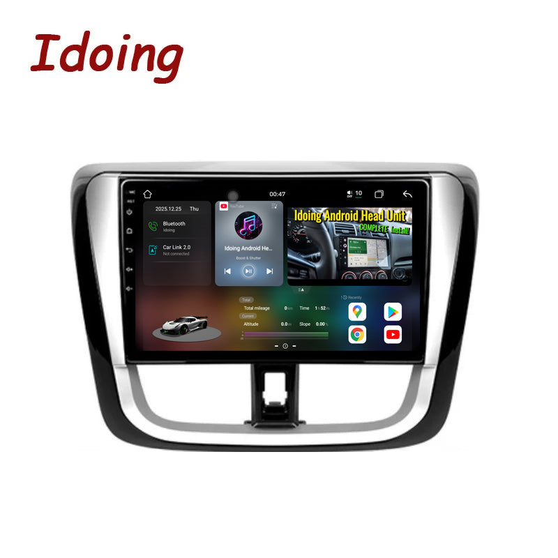 Idoing 10.2inch Android 14 Radio Head Unit For Toyota Vios Yaris 2016-2019