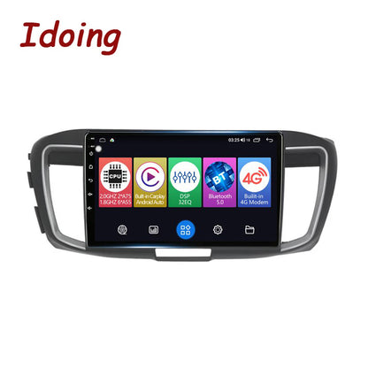 Idoing 10.2inch Android 12 Radio Head Unit For Honda Accord 9 CR 2012-2018