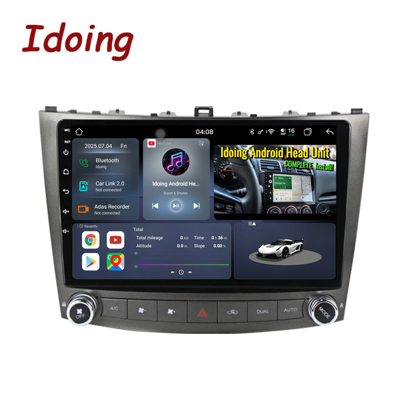 Idoing 10.2inch Android 13 Radio Head Unit For Lexus IS250 IS300 IS200 IS220 IS350 2005-2013