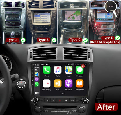 Idoing 9 Zoll Android 12 Radio-Headunit für Lexus IS250 IS300 IS200 IS220 IS350 2005-2012