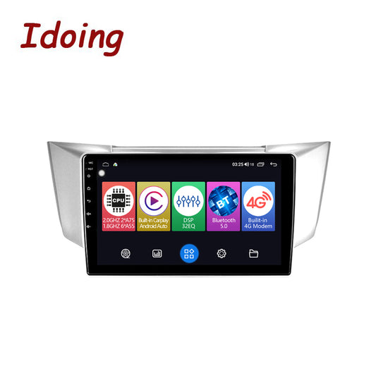 Idoing 9inch Android 12 Radio Head Unit For Lexus RX300 RX330 RX400H Toyota harrier 2003-2009