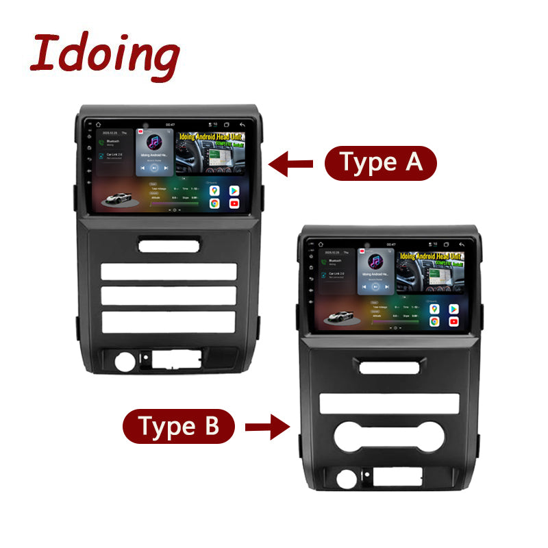 Idoing 9inch Android 14 Radio Head Unit For Ford F150 P415 Raptor 2008-2014