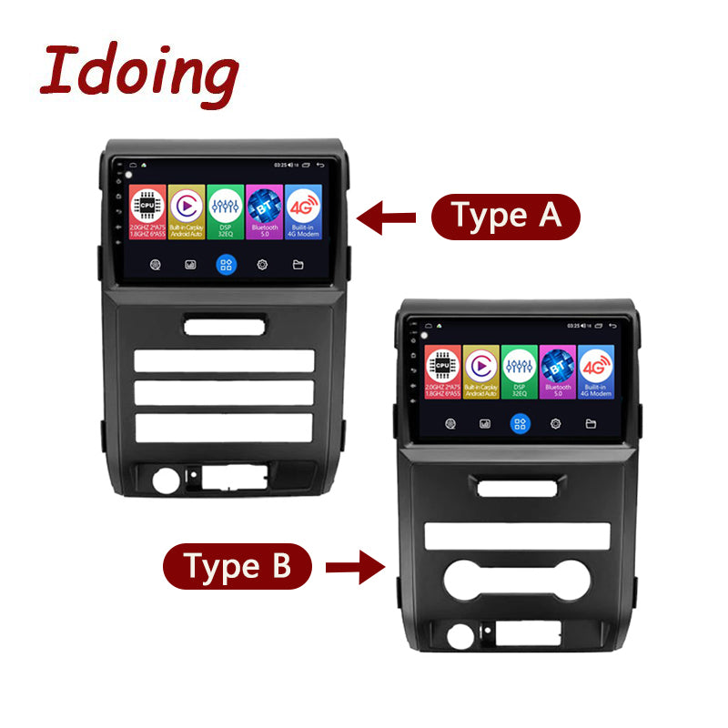 Idoing 9inch Android 12 Radio Head Unit For Ford F150 P415 Raptor 2008-2014