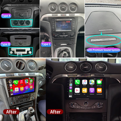 Idoing 9inch Android 13 Radio Head Unit For Ford S-MAX Galaxy 2006-2015