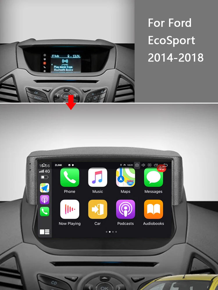 Idoing 9inch Android 12 Radio Head Unit For Ford EcoSport 2014-2018