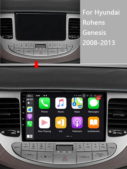 Idoing 9inch Android 14 Radio Head Unit For Hyundai Rohens Genesis 2008-2013