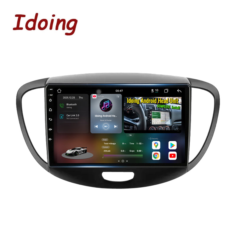 Idoing 9inch Android 14 Radio Head Unit For Hyundai i10 2007-2013