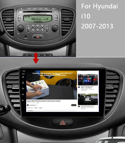 Idoing 9inch Android 14 Radio Head Unit For Hyundai i10 2007-2013