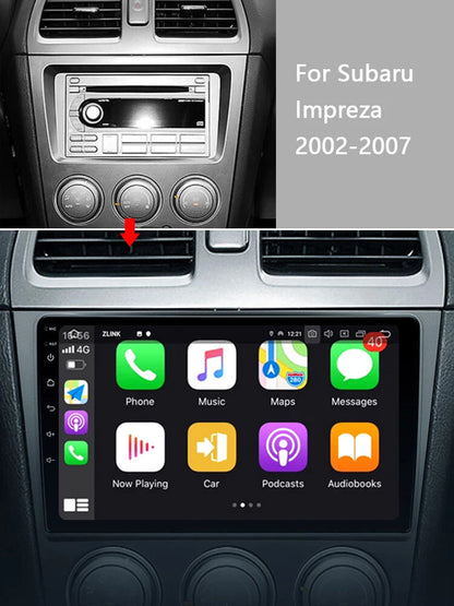 Idoing 9inch Android 14 Radio Head Unit For Subaru WRX Forester Impreza 2002-2007