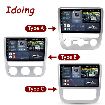 Idoing 9inch Android 13 Radio Head Unit For Volkswagen Scirocco Eos 2007-2014