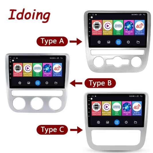 Idoing 9inch Android 12 Radio Head Unit For Volkswagen Scirocco Eos 2007-2014