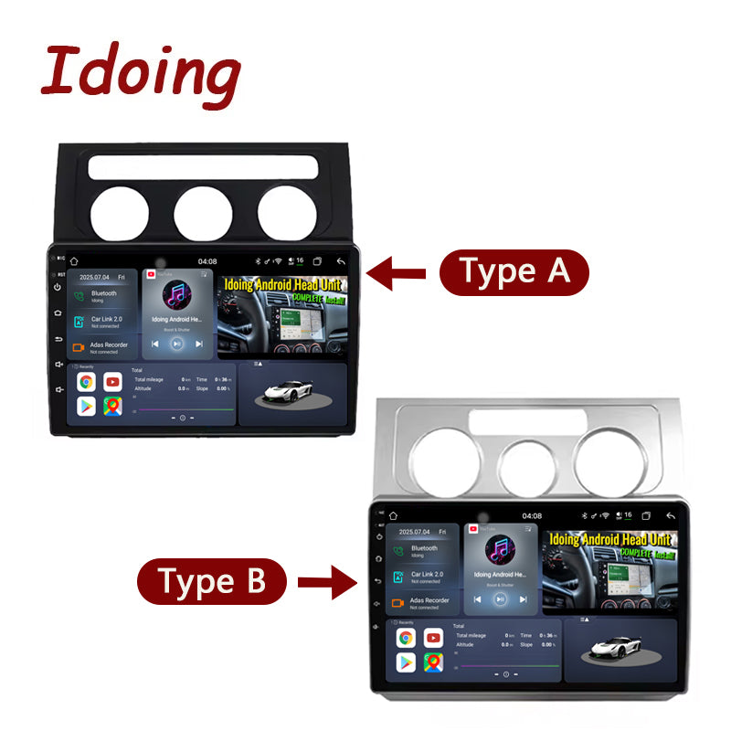 Idoing 10.2inch Android 13 Radio Head Unit For Volkswagen Touran 2003-2010