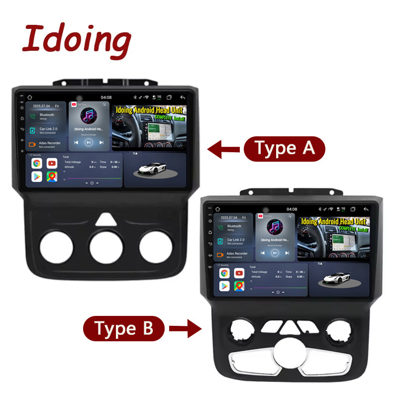 Idoing 9inch Android 13 Radio Head Unit For Dodge Ram 1500 2013-2019
