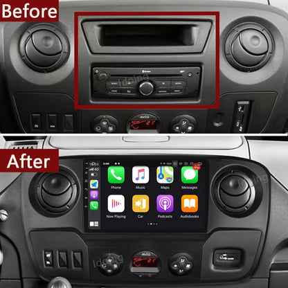 Idoing 10.2inch Android 12 Radio Head Unit For Renault Master Nissan NV400 Opel Movano 2010-2021