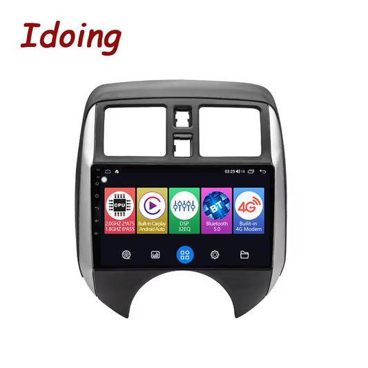 Idoing 9inch Android 12 Radio Head Unit For Nissan Versa Note 2013 - 2017