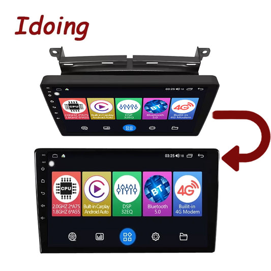 Idoing 9inch Android 12 Radio Head Unit For Fiat 500 2015-2019