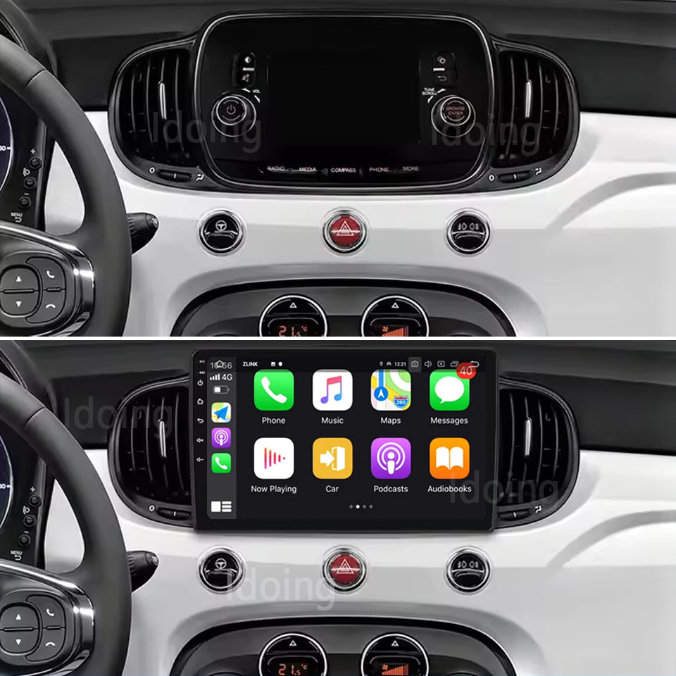 Idoing 9inch Android 12 Radio Head Unit For Fiat 500 2015-2019