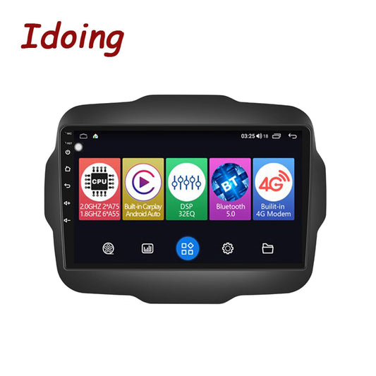 Idoing 9inch Android 12 Radio Head Unit For Jeep Renegade 2016-2020