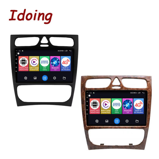 Idoing 9inch Android 12 Radio Head Unit For Mercedes Benz C-Class W203 S203 CL203 2000-2005 C-Class C180 C63 AMG G-Class G500 2002-2006