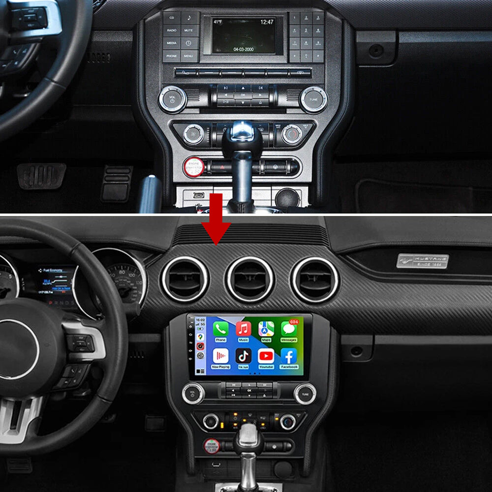 Idoing 9inch Android 12 Radio Head Unit For Ford Mustang 2015-2021