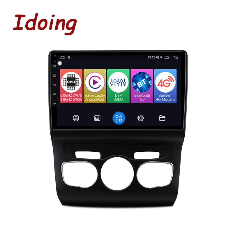 Idoing 9inch Android 12 Radio Head Unit For Citroen C4 2 B7 2013 - 2016