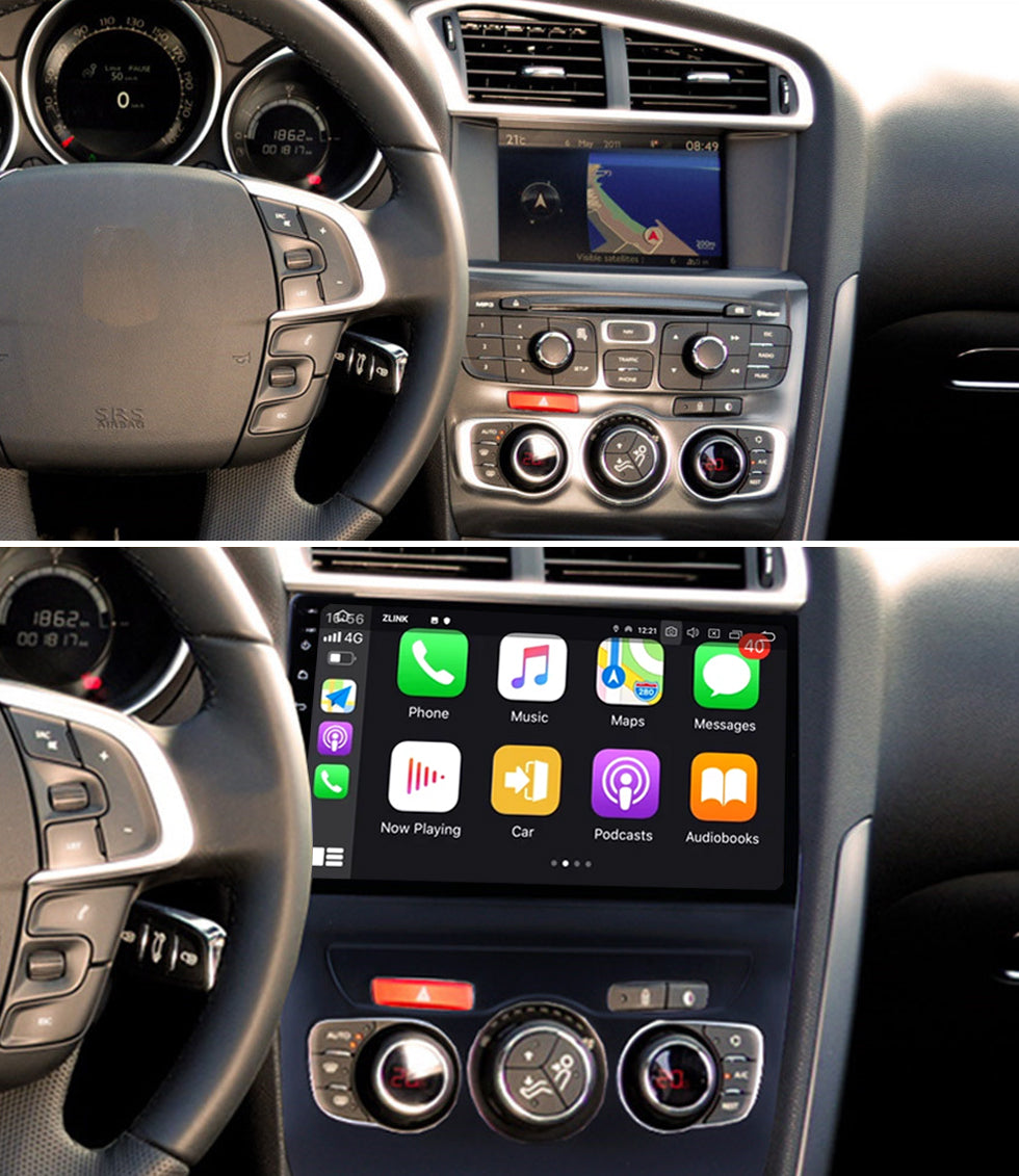 Idoing 9inch Android 12 Radio Head Unit For Citroen C4 2 B7 2013 - 2016