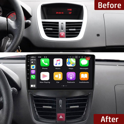 Idoing 9inch Android 12 Radio Head Unit For Peugeot 207 2006-2015