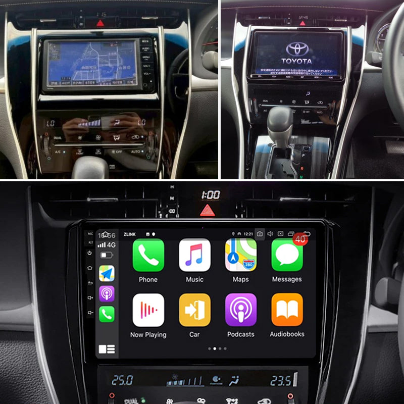 Idoing 10.2inch Android 12 Radio Head Unit For Toyota Harrier 2013-2020