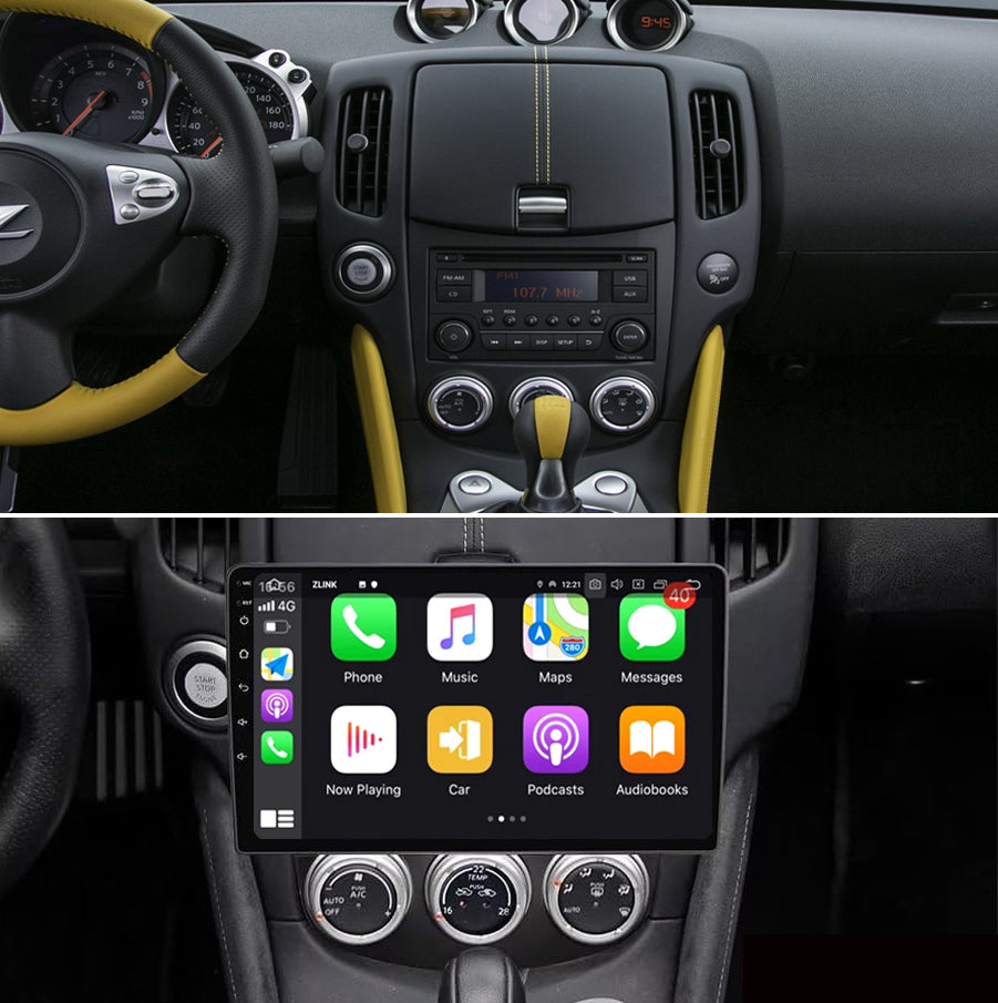 Idoing 9inch Android 12 Radio Head Unit For Nissan 370Z 2009-2018