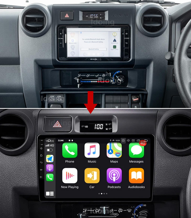 Idoing 9inch Android 12 Radio Head Unit For Toyota Land Cruiser 8 2023 2024