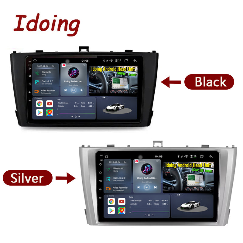 Idoing 9inch Android 13 Radio Head Unit For Toyota Avensis T27 2009 - 2015