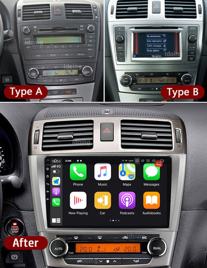 Idoing 9inch Android 12 Radio Head Unit For Toyota Avensis T27 2009 - 2015