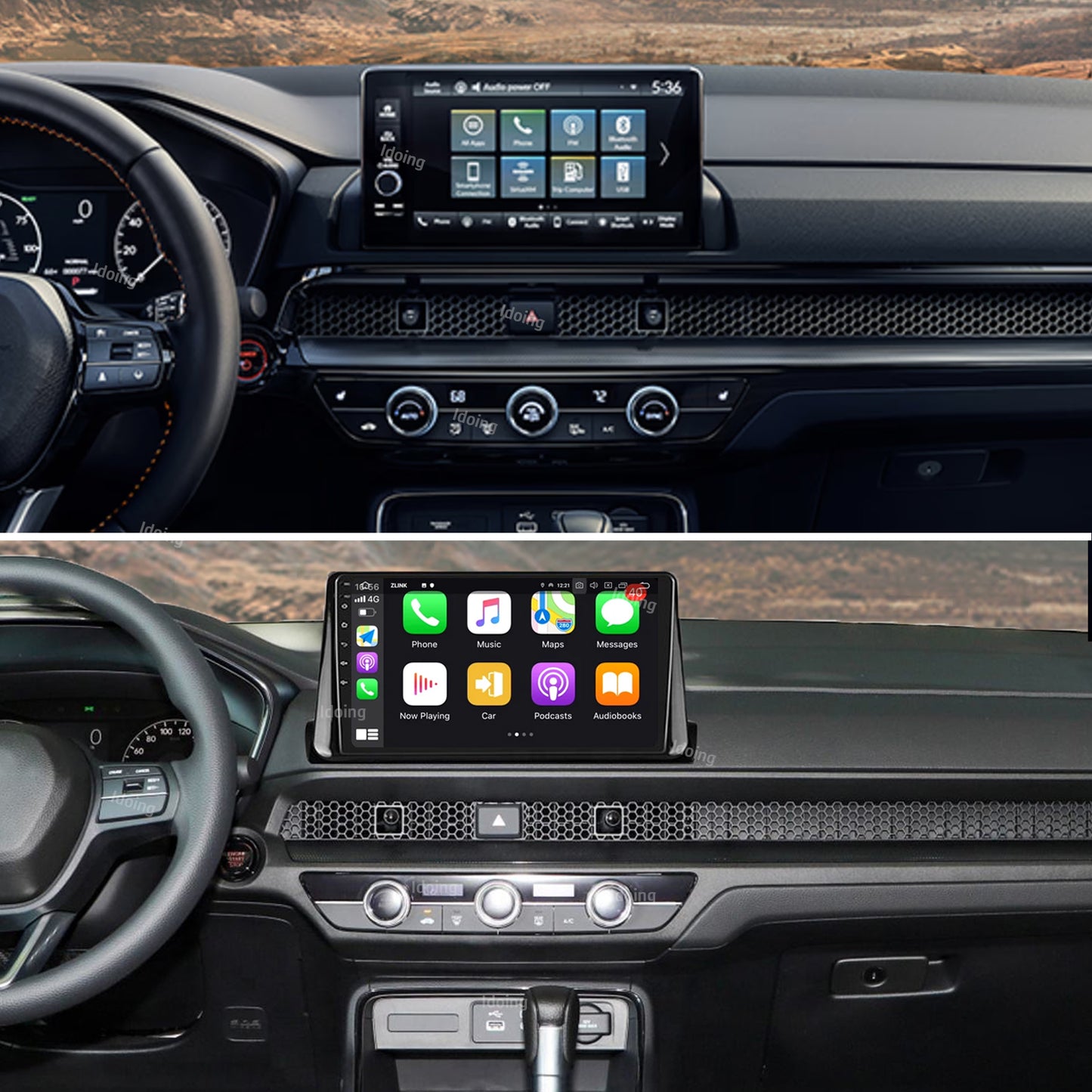 Idoing 10.2inch Android 12 Radio Head Unit For Honda CRV 2023-2025