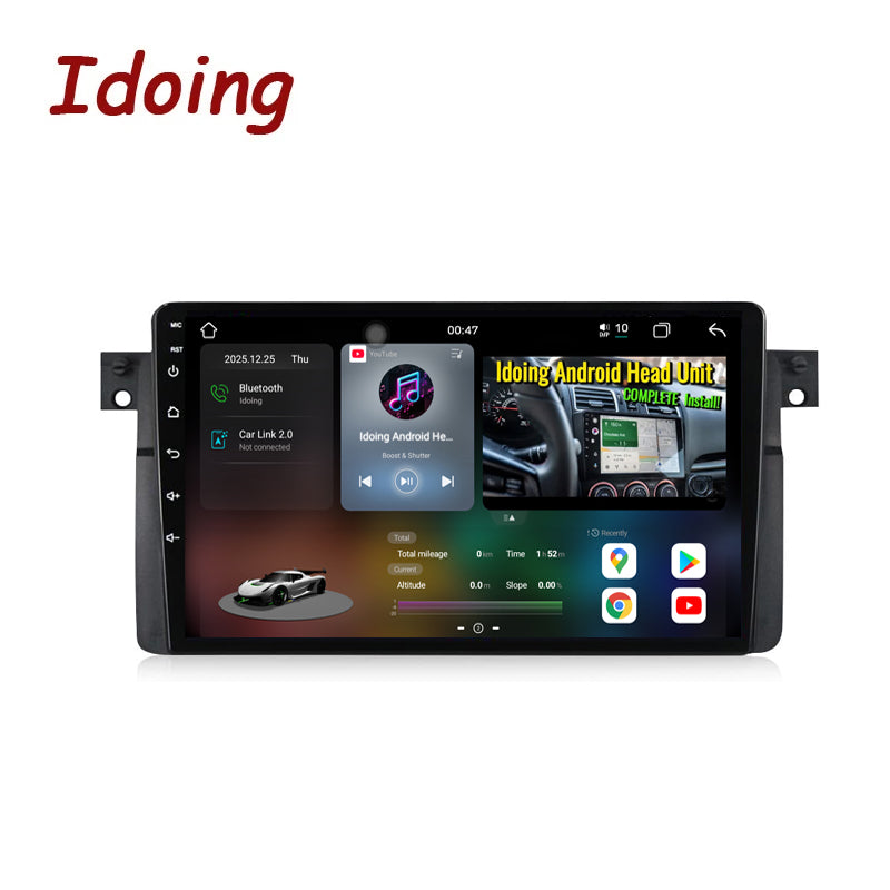 Idoing 9inch Android 14 Radio Head Unit For BMW 3 Series E46 M3 1999-2005