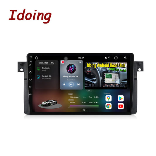 Idoing 9inch Android 14 Radio Head Unit For BMW 3 Series E46 M3 1999-2005