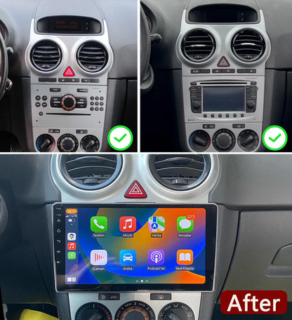 Idoing 9inch Android 12 Radio Head Unit For Opel Corsa 2006-2011