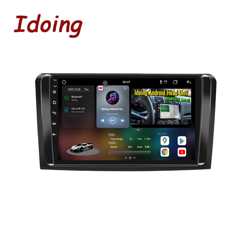 Idoing 9inch Android 14 Radio Head Unit For Mercedes Benz ML GL Class W164 X164 ML280 ML350 ML500 GL320 GL350 GL420 GL450G 2006-2012