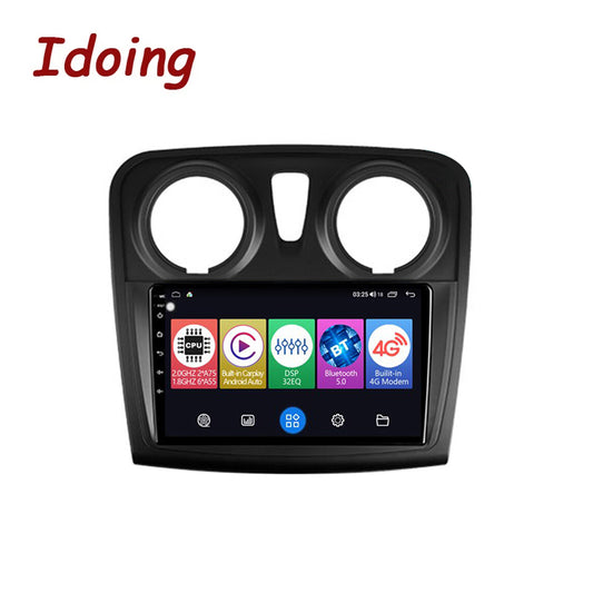 Idoing 9inch Android 12 Radio Head Unit For Renault Logan 2012-2019