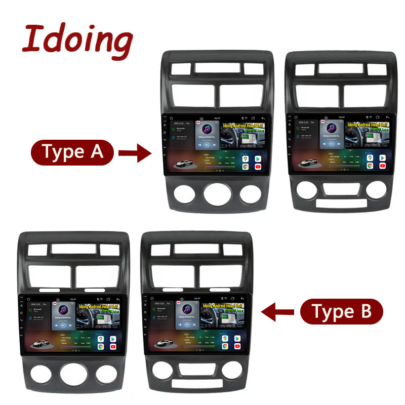 Idoing 9inch Android 14 Radio Head Unit For Kia Sportage 2005-2013