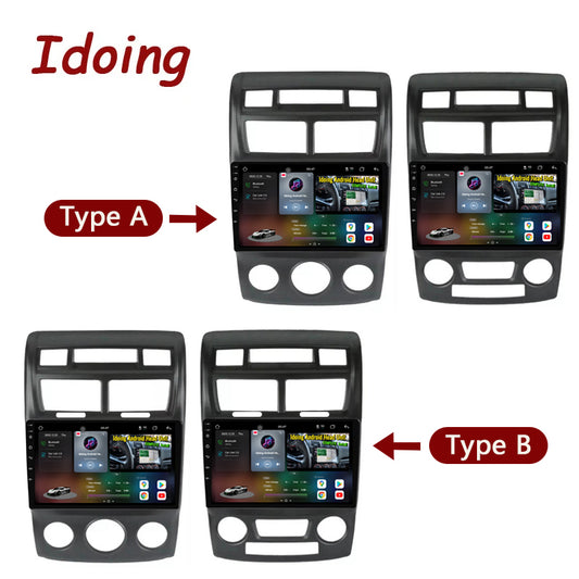 Idoing 9inch Android 14 Radio Head Unit For Kia Sportage 2005-2013