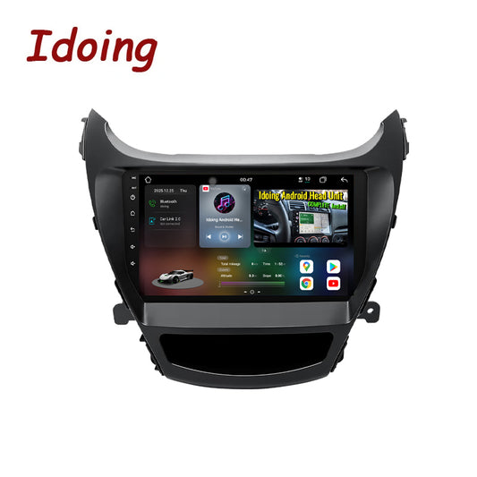 Idoing 9inch Android 14 Radio Head Unit For Hyundai Elantra 2011-2016