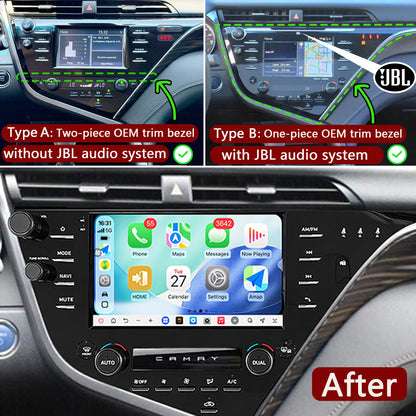 Idoing 9inch Android 14 Radio Head Unit For Toyota Camry 2018-2020