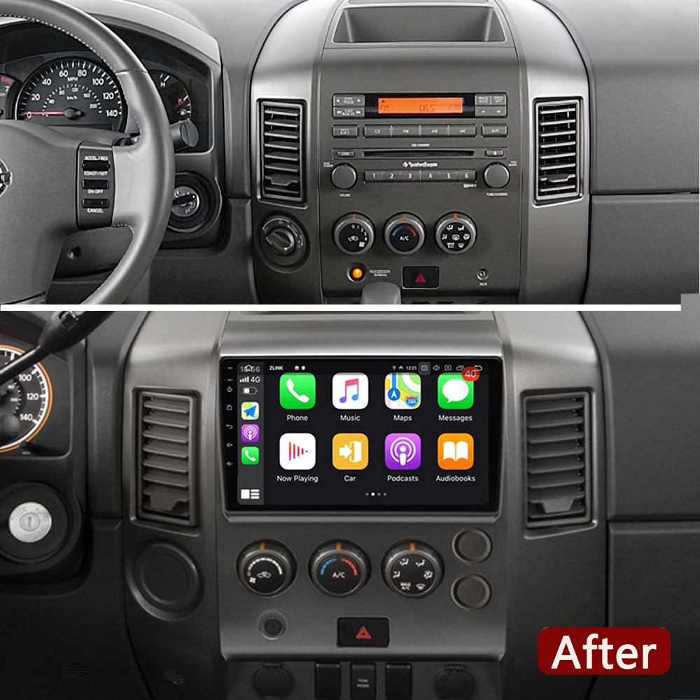 Idoing 9inch Android 14 Radio Head Unit For Nissan Titan 2004-2007