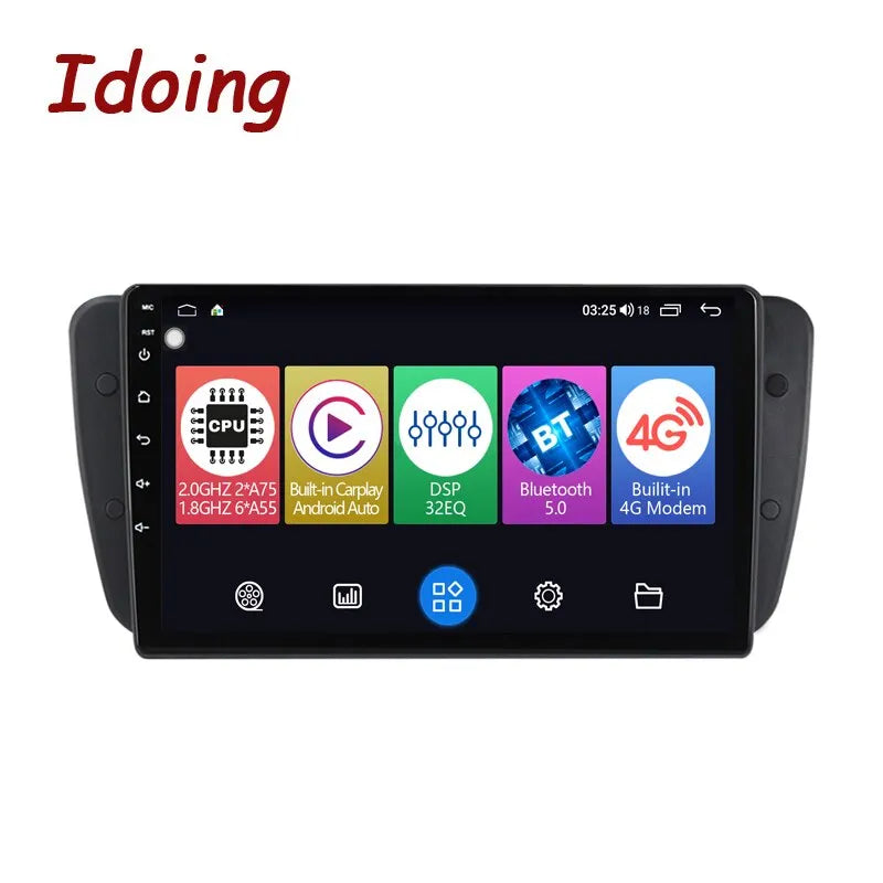 Idoing 9inch Android 12 Radio Head Unit For SEAT Ibiza 6J IV 4 2008-2015