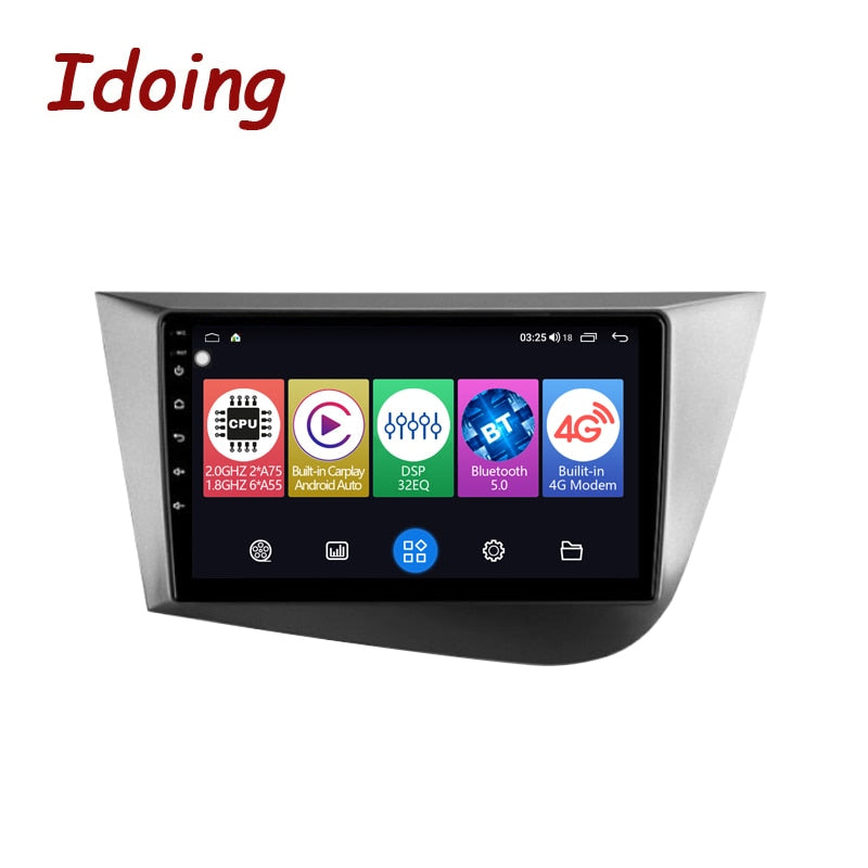 Idoing 9inch Android 12 Radio Head Unit For Seat Leon2 MK2 Altea XL 2004-2015